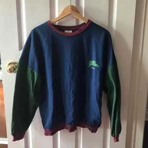 Vintage colourblock planet Hollywood crewneck